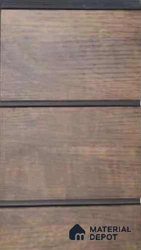 Brown Wood Look PVC Louver/Panel | 10ft x 1ft | 10 - mm | PN 06209