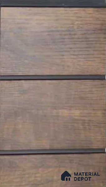 Brown Wood Look PVC Louver/Panel | 10ft x 1ft | 10 - mm | PN 06209