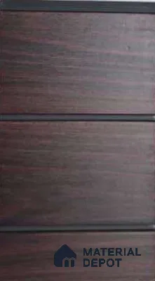 Brown Wood Look PVC Louver/Panel | 10ft x 1ft | 10 - mm | PN 06208