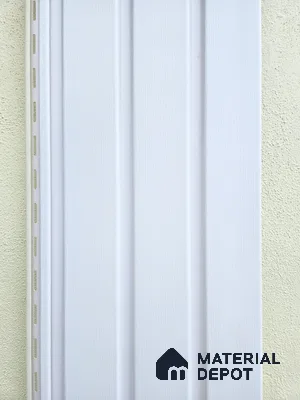 White Plain Colour Look PVC Louver/Panel | 12 ft x 12 inch | 11 - mm | PN 06118 B