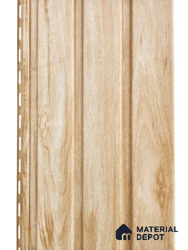 Brown Wooden Louver PN 06119 9.5 ft x 12 inch PVC Panel - 11 mm | Suitable for Feature Wall, TV Unit & Living Room | Width is Subjected to 5% Variation