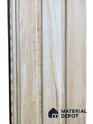 Brown Wooden Louver PN 06120 9.5 ft x 12 inch PVC Panel - 11 mm | Suitable for Feature Wall, TV Unit & Living Room | Width is Subjected to 5% Variation
