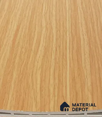 Brown Wooden Louver PN 06098 9.5 ft x 4.7 inch PVC Panel - 11 mm | Suitable for Feature Wall, TV Unit & Living Room | Width is Subjected to 5% Variation
