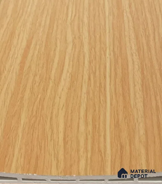 Brown Wooden Louver PN 06098 9.5 ft x 4.7 inch PVC Panel - 11 mm | Suitable for Feature Wall, TV Unit & Living Room | Width is Subjected to 5% Variation