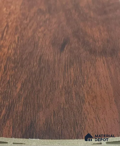 Brown Wooden Louver PN 06100 9.5 ft x 4.7 inch PVC Panel - 11 mm | Suitable for Feature Wall, TV Unit & Living Room | Width is Subjected to 5% Variation