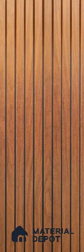 Brown Wood Look PVC Louver/Panel | 10 ft x 1 ft | 12 - mm | PN 02553