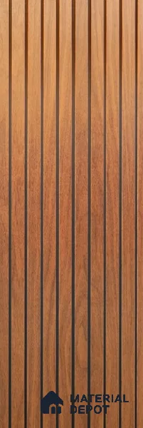 Brown Wood Look PVC Louver/Panel | 10 ft x 1 ft | 12 - mm | PN 02553