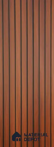 Brown Wood Look PVC Louver/Panel | 10 ft x 1 ft | 12 - mm | PN 02555
