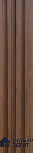 Brown Wooden Louver PN 02898 9.5 ft x 6 inch WPC Panel - 23 mm | Suitable for Feature Wall, TV Unit & Living Room | Width is Subjected to 5% Variation