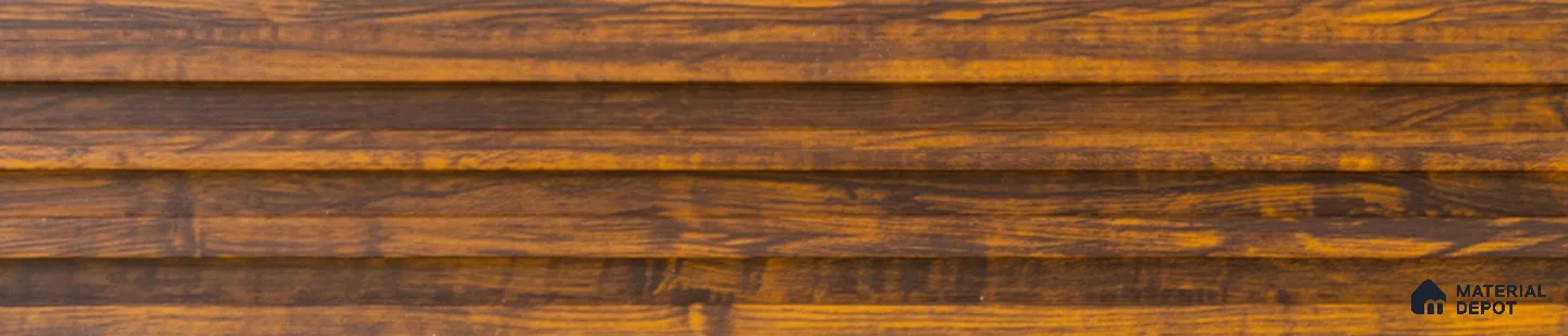 Brown Wooden Louver PN 02900 9.5 ft x 6 inch WPC Panel - 23 mm | Suitable for Feature Wall, TV Unit & Living Room | Width is Subjected to 5% Variation
