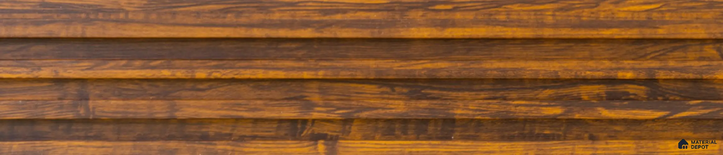Brown Wooden Louver PN 02900 9.5 ft x 6 inch WPC Panel - 23 mm | Suitable for Feature Wall, TV Unit & Living Room | Width is Subjected to 5% Variation