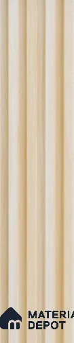 Beige Wooden Louver PN 02901 9.5 ft x 6 inch WPC Panel - 23 mm | Suitable for Feature Wall, TV Unit & Living Room | Width is Subjected to 5% Variation