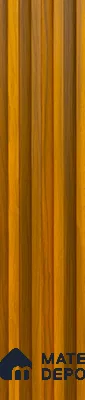 Brown Wooden Louver PN 02907 9.5 ft x 6 inch WPC Panel - 23 mm | Suitable for Feature Wall, TV Unit & Living Room | Width is Subjected to 5% Variation