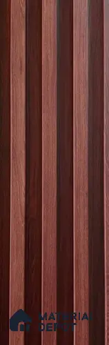 Brown Wooden Louver PN 03711 9.5 ft x 6 inch WPC Panel - 23 mm | Suitable for Feature Wall, TV Unit & Living Room | Width is Subjected to 5% Variation