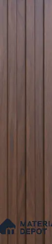 Brown Wooden Louver PN 02911 9.5 ft x 8.4 inch WPC Panel - 15 mm | Suitable for Feature Wall, TV Unit & Living Room | Width is Subjected to 5% Variation