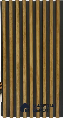 Light Oak Wooden Louver PN 03016 L 9.5 ft x 4.9 inch WPC Panel - 12 mm | Suitable for Feature Wall, TV Unit & Living Room | Width is Subjected to 5% Variation