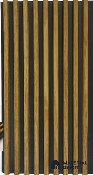 Light Oak Wooden Louver PN 03016 L 9.5 ft x 4.9 inch WPC Panel - 12 mm | Suitable for Feature Wall, TV Unit & Living Room | Width is Subjected to 5% Variation
