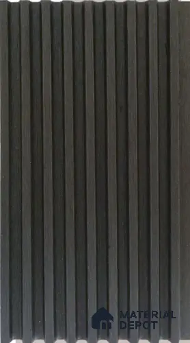 Grey Plain Colour Louver PN 03016 I 9.5 ft x 4.9 inch WPC Panel - 12 mm | Suitable for Feature Wall, TV Unit & Living Room | Width is Subjected to 5% Variation