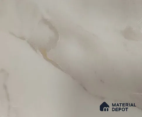 White Marble Look UPVC High Gloss Finish UV Marble Polygranite Sheets 8 ft x 4 ft | LM 21137 - 3 mm