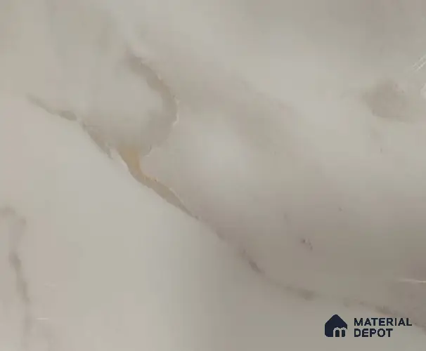 White Marble Look UPVC High Gloss Finish UV Marble Polygranite Sheets 8 ft x 4 ft | LM 21137 - 3 mm