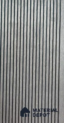 Black Colour Small Lines 9.5 ft x 5.5 inch WPC Deck Flooring - 25 mm (10 Years Warranty)