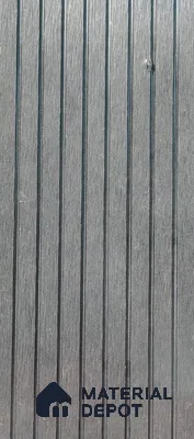 Black Colour Wide Lines 9.5 ft x 5.5 inch WPC Deck Flooring - 25 mm (10 Years Warranty)