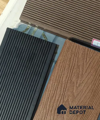 Black Colour Wooden Look 9.5 ft x 5.5 inch WPC Deck Flooring - 25 mm (10 Years Warranty)