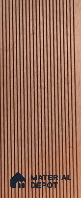 Choco Brown Colour Small Lines 9.5 ft x 5.5 inch WPC Deck Flooring - 25 mm (10 Years Warranty)