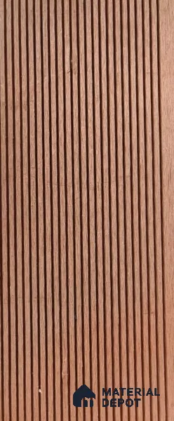 Choco Brown Colour Small Lines 9.5 ft x 5.5 inch WPC Deck Flooring - 25 mm (10 Years Warranty)