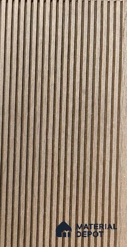 Walnut Brown Colour Small Lines 9.5 ft x 5.5 inch WPC Deck Flooring - 25 mm (10 Years Warranty)