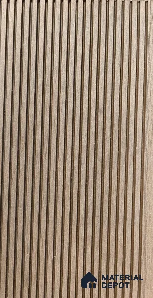 Walnut Brown Colour Small Lines 9.5 ft x 5.5 inch WPC Deck Flooring - 25 mm (10 Years Warranty)