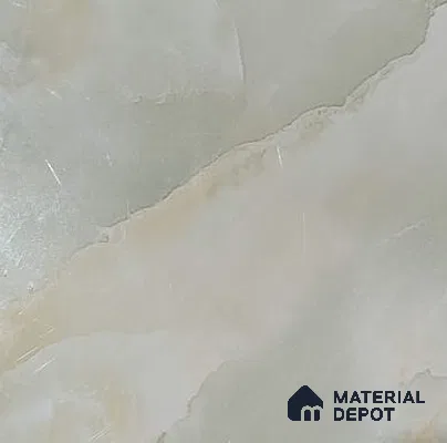 White Marble Look UPVC High Gloss Finish UV Marble Polygranite Sheets 8 ft x 4 ft | PG 00074 - 3 mm