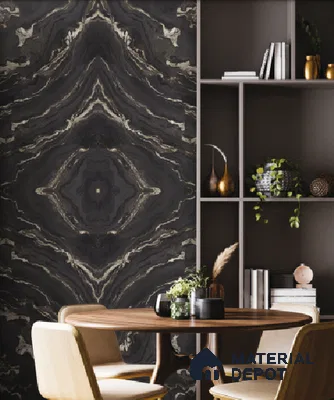 Black Digital Look LM 01088 8 ft x 4 ft Texture Finish Decorative Laminate - 1 mm | Suitable for TV Unit, Wardrobe, Kitchen Cabinets
