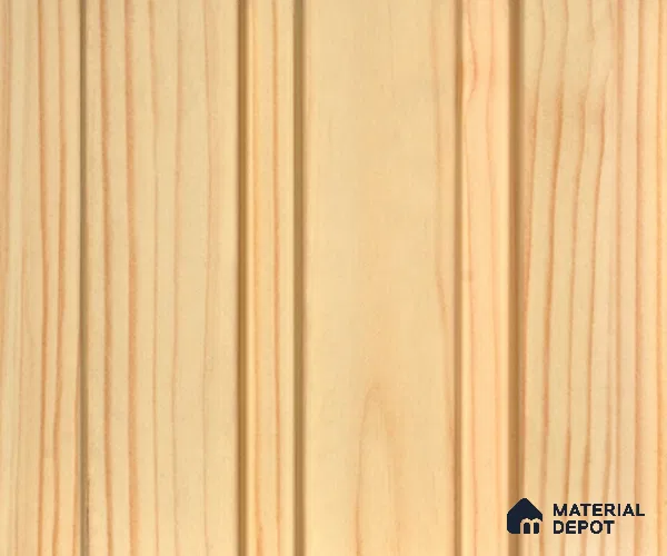 Cream Wooden Louver PN 00154 8 ft x 5 inch Charcoal Panel - 12 mm | Suitable for Feature Wall, TV Unit & Living Room | Width is Subjected to 5% Variation