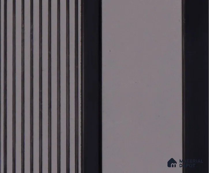 Grey Wooden Louver PN 00165 8 ft x 5 inch Charcoal Panel - 12 mm | Suitable for Feature Wall, TV Unit & Living Room | Width is Subjected to 5% Variation