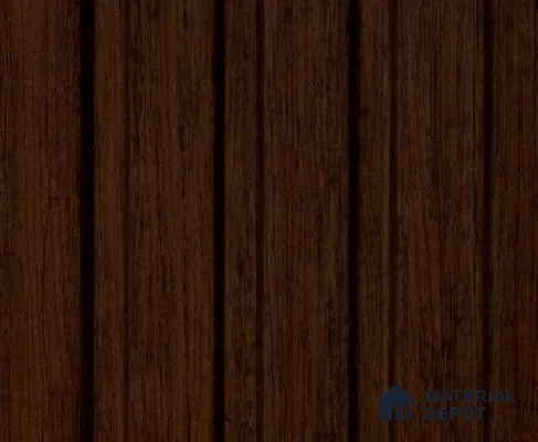 Brown Wooden Louver PN 00175 8 ft x 5 inch Charcoal Panel - 12 mm | Suitable for Feature Wall, TV Unit & Living Room | Width is Subjected to 5% Variation