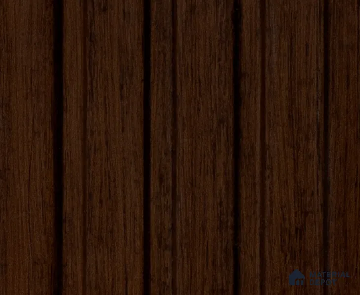 Brown Wooden Louver PN 00175 8 ft x 5 inch Charcoal Panel - 12 mm | Suitable for Feature Wall, TV Unit & Living Room | Width is Subjected to 5% Variation