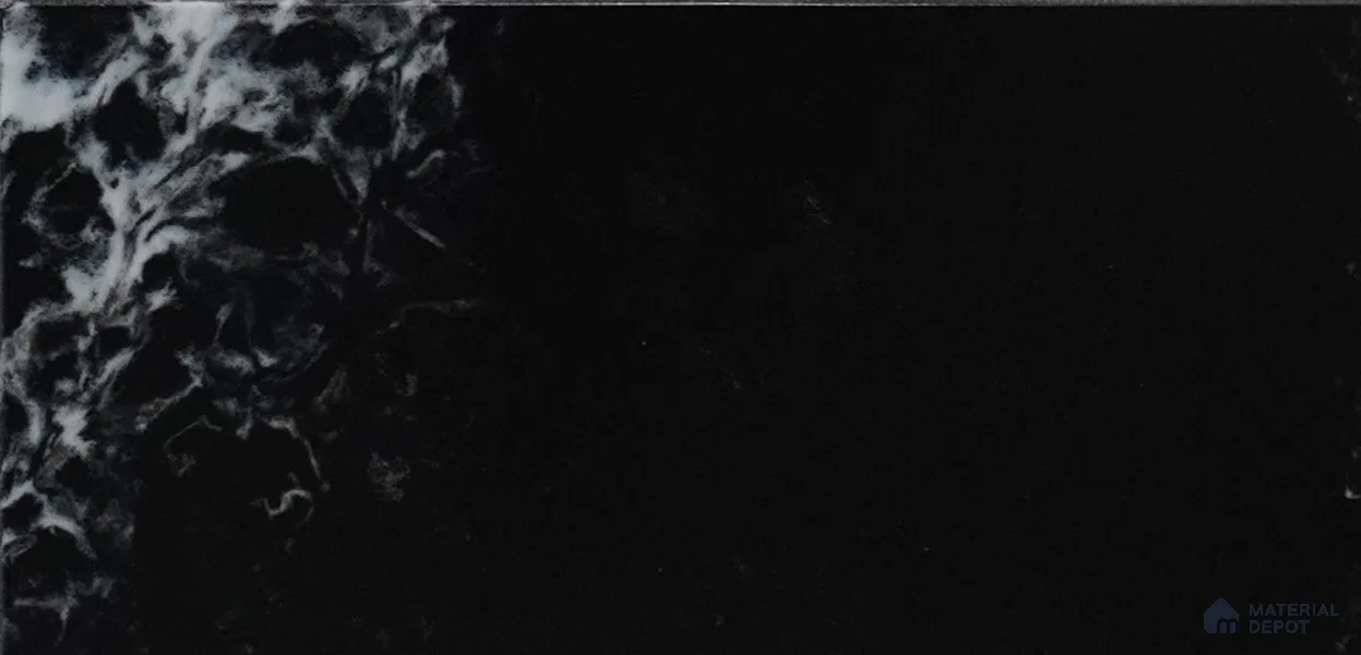 Marmo Series Black Calacatta 8 ft x 2.5 ft Modified Solid Surface - 12 mm
