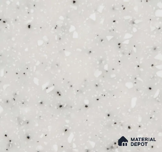 PM4407 Timeless Series Snowy 12 ft x 2.5 ft Modified Solid Surface -12 mm