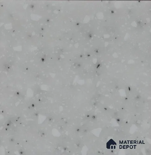 White Quartz 8 ft x 2.5 ft Modified Solid Surface - 12 mm