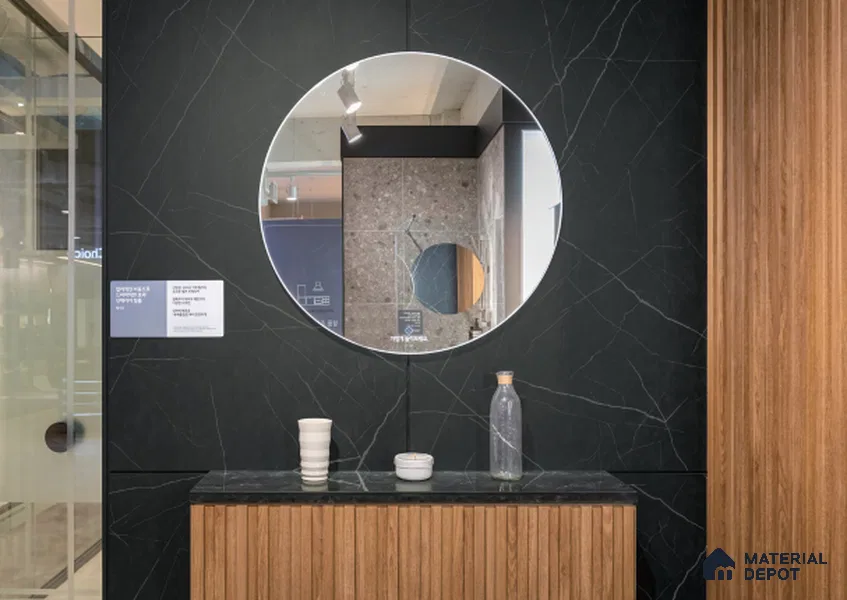 BM006 Marquina 1 Meter x 4 ft Big Marble Series Film - 0.4 mm