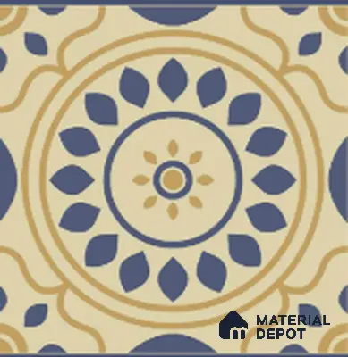 7078 300 x 300 mm Matte Finish Moroccan Digital Wall Tile | Please Expect a Slight Variation of Pattern