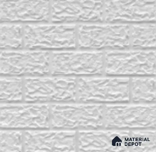 ZW TP 101 Milky White 20 in x 20 in PVC Matte Finish 3D Wall Panel - 4 mm | Suitable for Dining, Feature Wall & TV Unit | Width is Subjected to 5% Variation