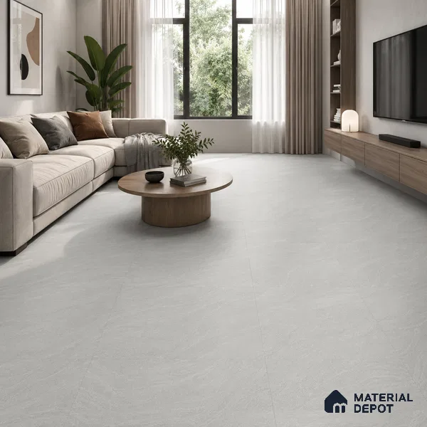 Artic Ripple Stone Look 2 ft x 1 ft - 5 mm SPC Flooring | SP 00089 | 5-Year Warranty Click-Lock DIY Installation | Suitable For Kitchen, Living Room & Bedroom