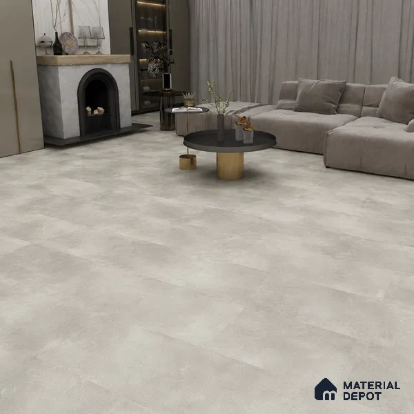 Classic Quartz Stone Look 2 ft x 1 ft - 6 mm SPC Flooring | SP 00088 | 5-Year Warranty Click-Lock DIY Installation | Suitable For Kitchen, Living Room & Bedroom