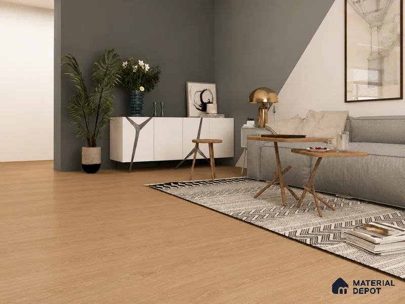 Coastal Pine Light Wood Look 4 ft x 7 inch - 6 mm SPC Flooring | SP 00090 | 5-Year Warranty Click-Lock DIY Installation | Suitable For Kitchen, Living Room & Bedroom