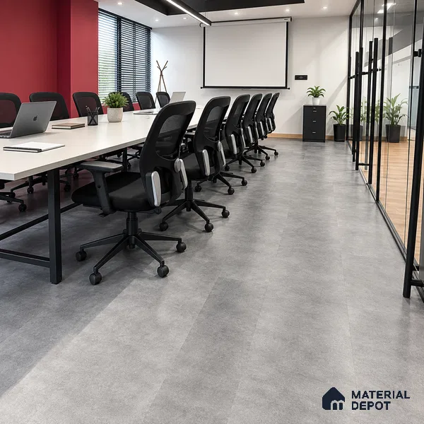 Concrete Canvas Stone Look 2 ft x 1 ft - 6 mm SPC Flooring | SP 00087 | 5-Year Warranty Click-Lock DIY Installation | Suitable For Kitchen, Living Room & Bedroom