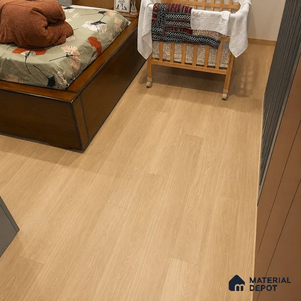 Mapple Hue Light Wood Look 4 ft x 7 inch - 5 mm SPC Flooring | SP 00083 | 5-Year Warranty Click-Lock DIY Installation | Suitable For Kitchen, Living Room & Bedroom