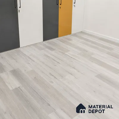 Moonlight Grey Grey Wood Look 4 ft x 7 inch - 6 mm SPC Flooring | SP 00091 | 5-Year Warranty Click-Lock DIY Installation | Suitable For Kitchen, Living Room & Bedroom