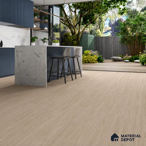 River Oak Grey Wood Look 4 ft x 7 inch - 6 mm SPC Flooring | SP 00126 B | 5-Year Warranty Click-Lock DIY Installation | Suitable For Kitchen, Living Room & Bedroom